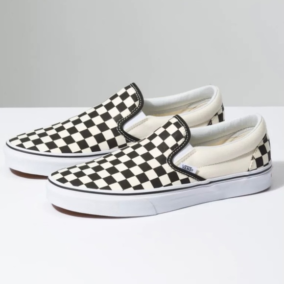 Vans Shoes - brand new checkerboard slip-on vans